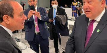 President Sisi meets his Armenian counterpart