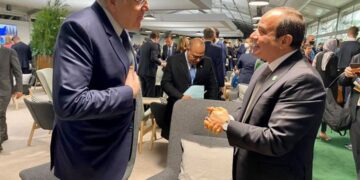 President Sisi meets Lebanese PM