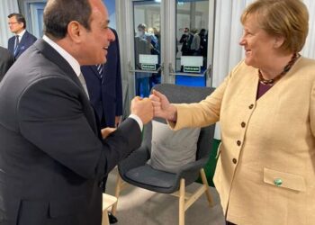 Sisi meets Merkel in Glasgow