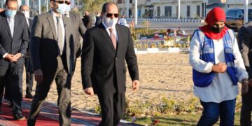 Sisi inspects services centers in Qena village 1 - Egyptian Gazette Sisi inspects services centers in Qena village