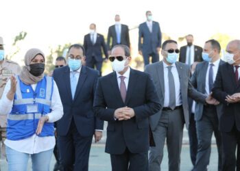 President Sisi inspects Decent Life projects at village in Qena