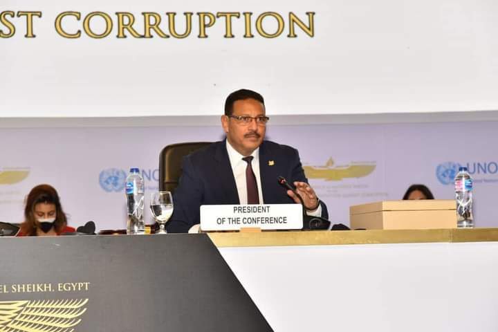 Egypt, Greece discuss signing cooperation agreement on fighting corruption 1 - Egyptian Gazette Head of Egypt’s Administrative Control Authority Hassan Abdel Shafi during the 9th session of the Conference of State Parties to the United Nations Convention Against Corruption, which is held in the Red Sea resort of Sharm el-Sheikh.