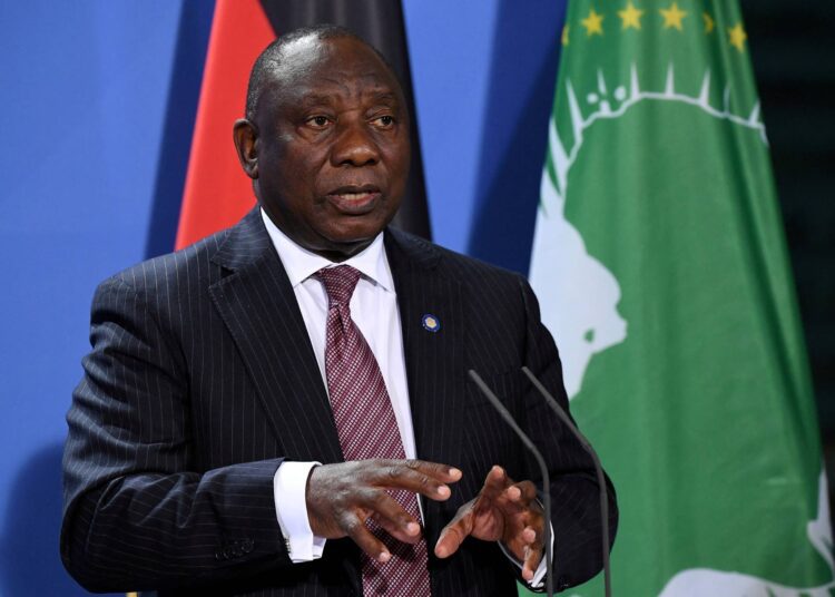 South African President Cyril Ramaphosa