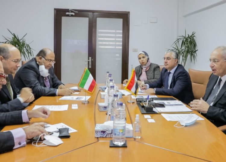 Suez Canal Economic Zone (SCZone) Chairman Yehia Zaki during his talks yesterday with Hungarian Ambassador in Cairo András Kovács before leaving for Budapest to take part in the Egyptian-Hungarian Business Forum.