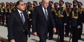PM receives Mikati at Cairo Airport 1 - Egyptian Gazette PM receives Mikati at Cairo Airport