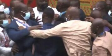 Punches thrown in Ghana parliament over proposed electronic payments tax 1 - Egyptian Gazette Punches thrown in Ghana parliament over proposed electronic payments tax