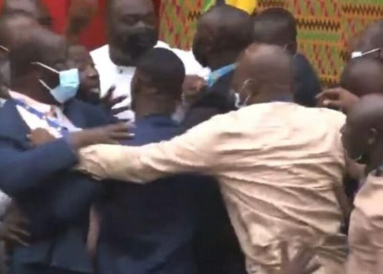 Punches thrown in Ghana parliament over proposed electronic payments tax 2 - Egyptian Gazette Punches thrown in Ghana parliament over proposed electronic payments tax 1 - Egyptian Gazette