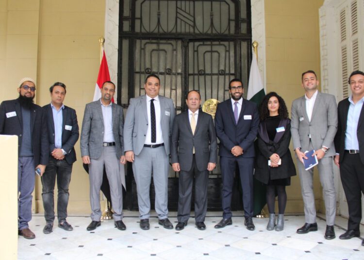 Hopes for start-ups to thrive in Pakistan 1 - Egyptian Gazette Pakistani Ambassador in Cairo Sajid Bilal during his meeting with representatives from prominent Egyptian start-ups who have investment ventures in Pakistan.
