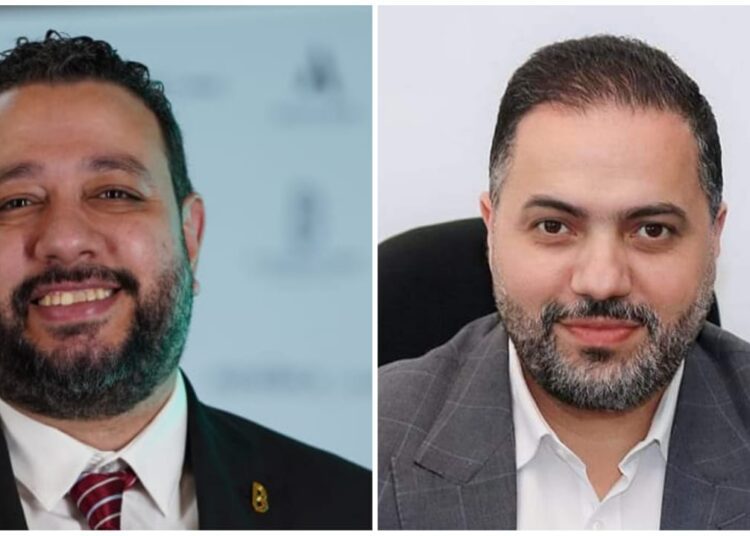 Waseem Odeh (L) and Mohamed Assi