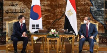 Sisi receives S. Korean president