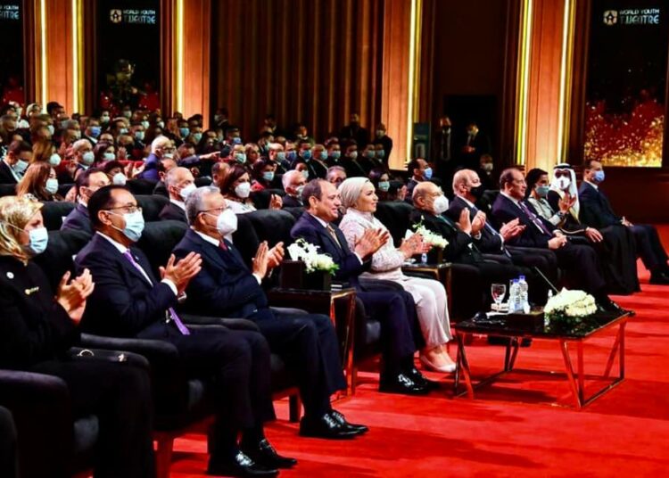 UPDATED : Sisi, first lady open World Youth Theatre in Sharm El Sheikh 1 - Egyptian Gazette