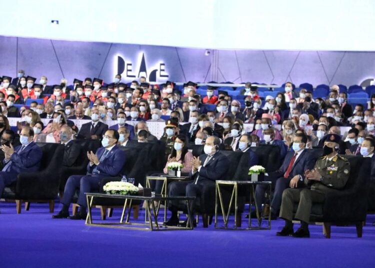 Sisi witnesses graduation of National Training Academy batches at WYF 1 - Egyptian Gazette