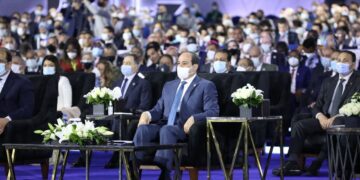 Sisi attends session on second day of WYF