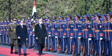 Sisi receives Algerian president at Ettihadiya Palace 1 - Egyptian Gazette Sisi receives Algerian president at Ettihadiya Palace