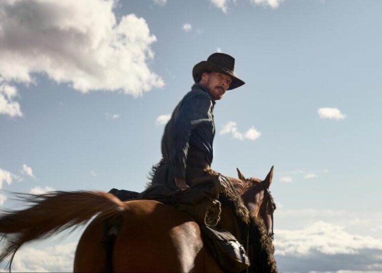 Benedict Cumberbatch in a scene from "The Power of the Dog."