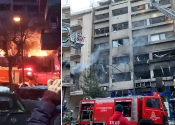 Blast in central Athens leaves 1 killed, damages buildings