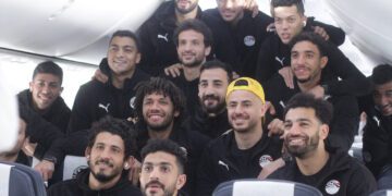Egypt’s national team heads to Cameroon to play in AFCON