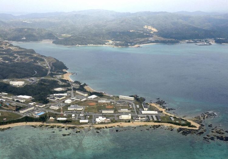 Coral reefs are seen along the coast near the US Marine base Camp Schwab, off the tiny hamlet of Henoko in Nago on the southern Japanese island of Okinawa, in this aerial photo taken by Kyodo on January 14, 2014.