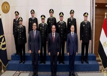 Sisi poses for photo op at Police Academy premises