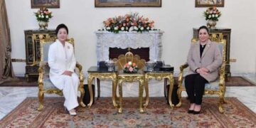 Egypt's First Lady voices happiness for meeting S. Korean First Lady 1 - Egyptian Gazette Egypt’s First Lady voices happiness for meeting S. Korean First Lady