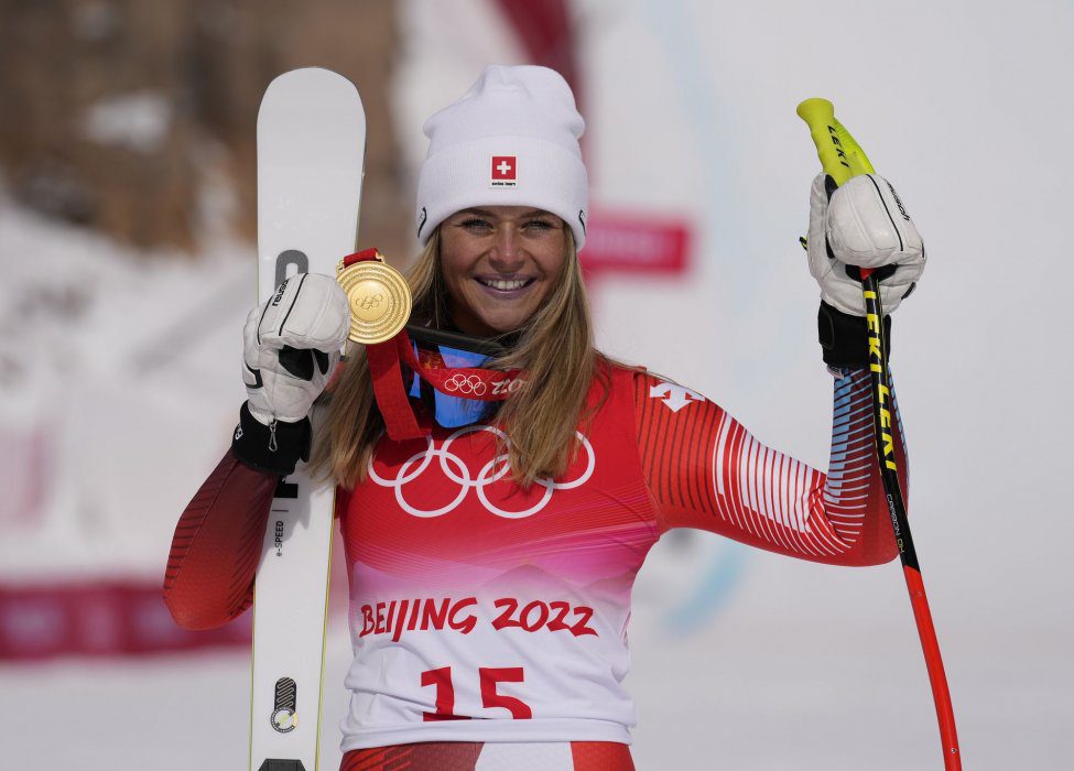 Corinne Suter wins Olympic downhill gold 5 - Egyptian Gazette Corinne Suter wins Olympic downhill gold 4 - Egyptian Gazette