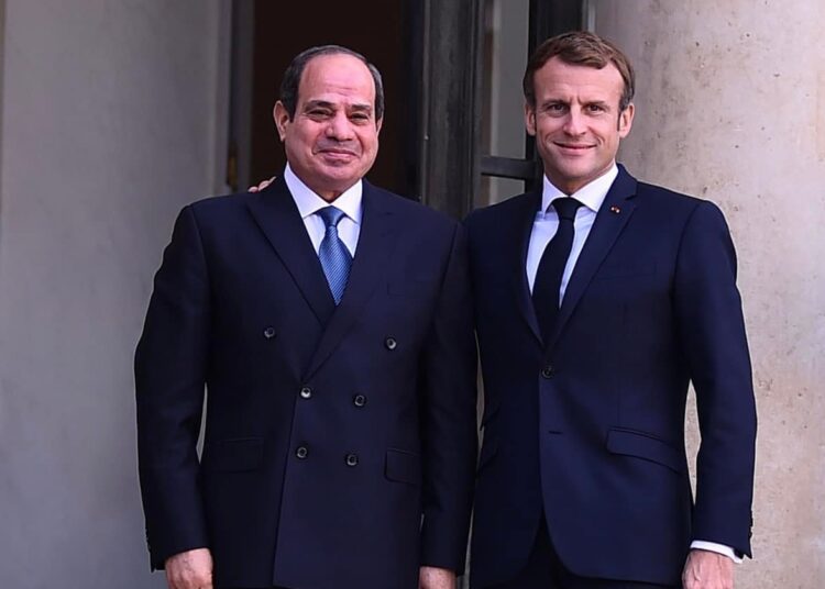 Egypt's President Abdel Fattah El Sisi arrived on Friday in the port city of Brest in Brittany in northwestern France to participate in the One Ocean Summit.