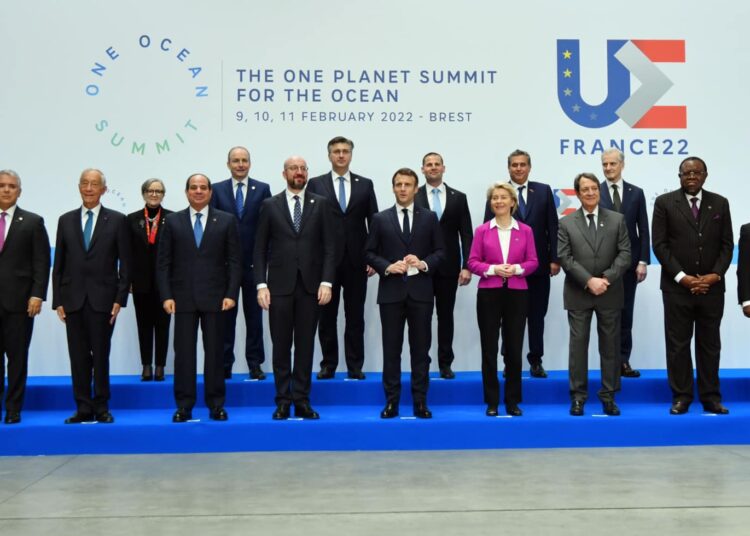 French President Emmanuel Macron has been keen to invite his Egyptian counterpart Abdel Fattah El Sisi to the One Ocean Summit that is held on Friday in France’s northwestern city of Brest; in light of distinguished relations between the two countries as well as between their leaders.