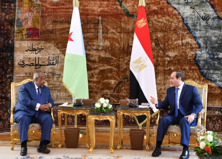 Sisi asserts Egypt's keenness on promoting ties, strategic co-operation with Djibouti 2 - Egyptian Gazette Sisi asserts Egypt's keenness on promoting ties, strategic co-operation with Djibouti 1 - Egyptian Gazette
