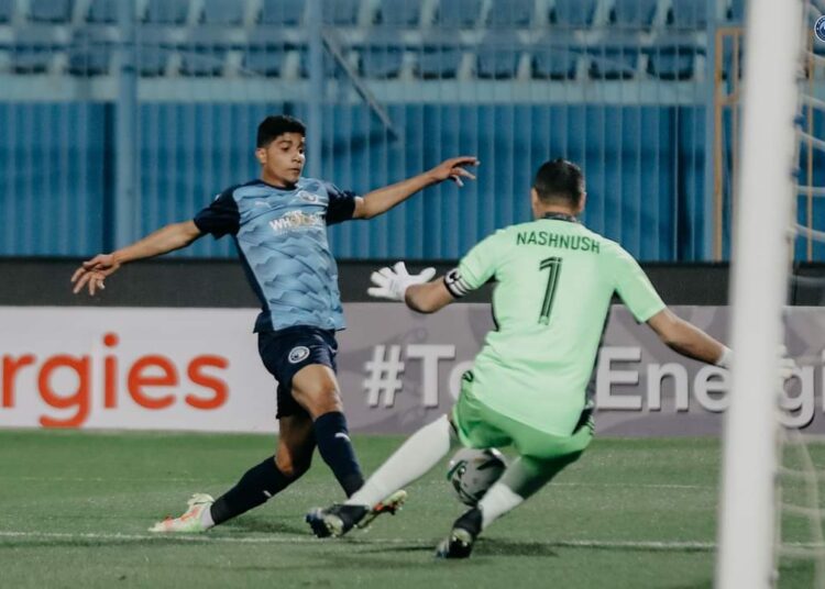 Egypt’s Pyramids beats Libya's Ahli in Confed Cup 1 - Egyptian Gazette Egypt’s Pyramids FC forward Ibrahim Adel (L) trying to score against Libya’s Ahli Tripoli in the 1st round of the CAF Confederation Cup group stage.