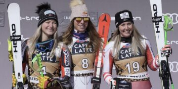 Czech skier Ledecka wins W. Cup downhill