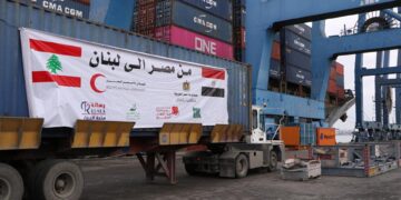 Egypt sends aid ship to Lebanon