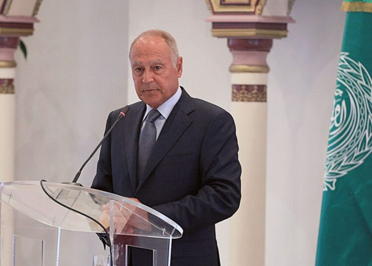 Arab League Secretary General Ahmed Abul Gheit