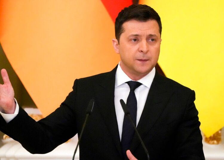 Ukraine's president Volodymyr Zelenskyy