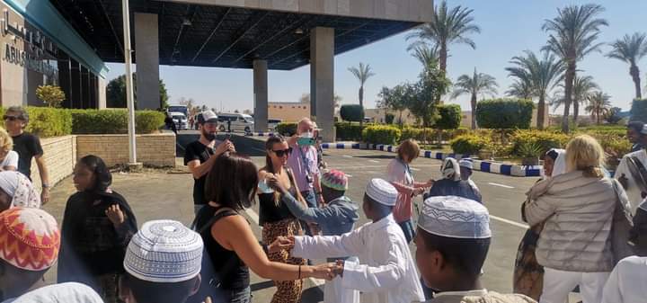 Abu Simbel airport receives tourists to watch rare solar phenomenon 2 - Egyptian Gazette Abu Simbel airport receives tourists to watch rare solar phenomenon 1 - Egyptian Gazette