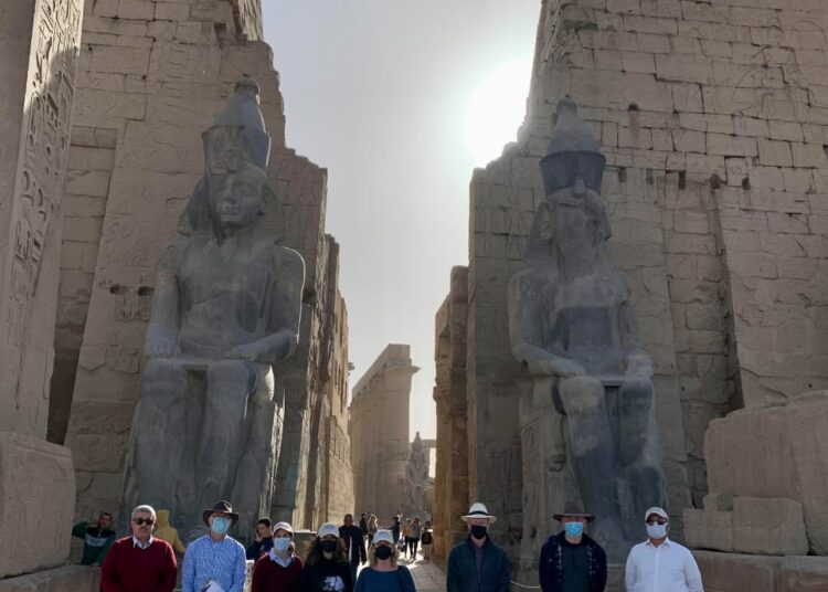USAID Mission Director visits Luxor heritage sites 2 - Egyptian Gazette USAID Mission Director visits Luxor heritage sites 1 - Egyptian Gazette