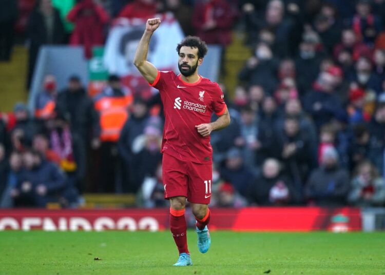 Liverpool forward Mohamed Salah scored his 150th goal for the club in a 3-1 win over Norwich