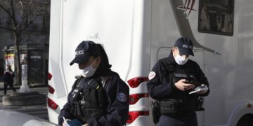 Paris police thwart advance of virus protesters on capital