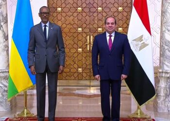 President Sisi receives his Rwandan counterpart at Al-Ittihadiya palace