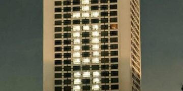 Foreign Ministry lights up its building on centennial celebration 1 - Egyptian Gazette Foreign Ministry lights up its building on centennial celebration