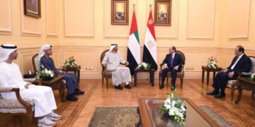 Sisi, Abu Dhabi CP discuss joint co-operation 1 - Egyptian Gazette Sisi, Abu Dhabi CP discuss joint co-operation
