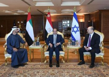 Sisi receives Abu Dhabi CP, Israeli PM