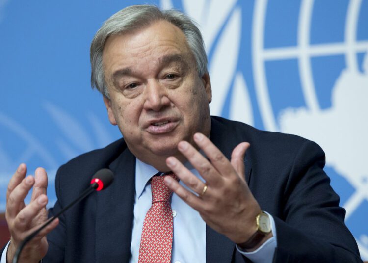 UN, AL co-operation indispensable for boosting multilateralism: UN secretary general 1 - Egyptian Gazette UN Secretary General António Guterres.