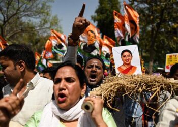 Protests in India’s capital on 2nd day of nationwide strike