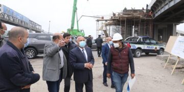 Transport minister inspects work progress on Cairo/Alex. desert road 1 - Egyptian Gazette Transport minister inspects work progress on Cairo/Alex. desert road