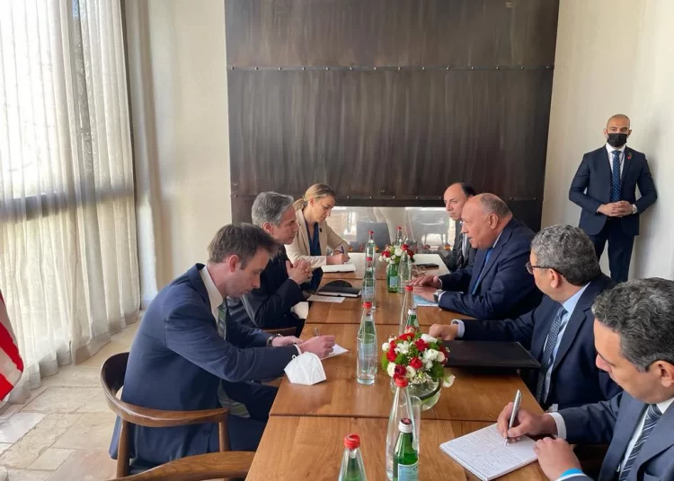 Shoukry discusses with Blinken int'l, regional issues 1 - Egyptian Gazette