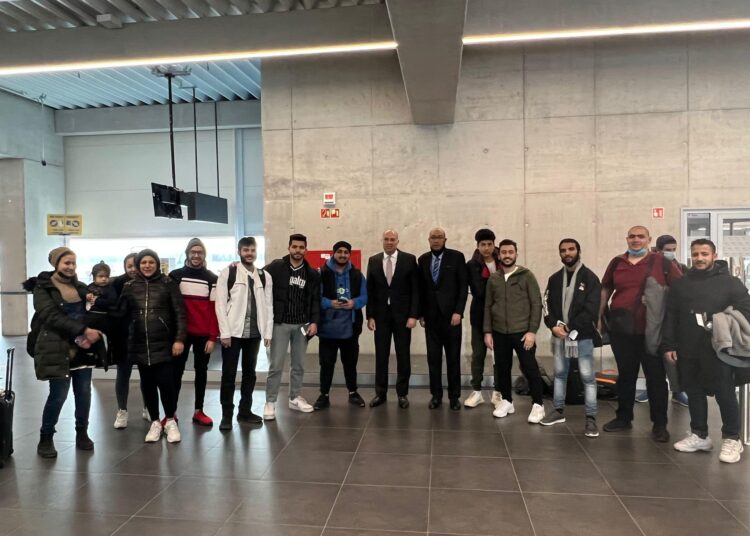 Egypt’s Embassy in Budapest said the Egyptian authorities decided to send two planes daily to Hungary starting from Saturday, March 5 and until Friday, March 11 to bring nationals fleeing Ukraine home.