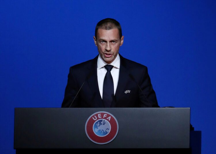 Uefa awards €1m to charity initiatives focused on helping Ukrainian children 1 - Egyptian Gazette FILE PHOTO: Soccer Football - UEFA Congress - Beurs van Berlage Conference Centre, Amsterdam, Netherlands - March 3, 2020 UEFA President Aleksander Ceferin during the UEFA Congress REUTERS/Yves Herman/File Photo
