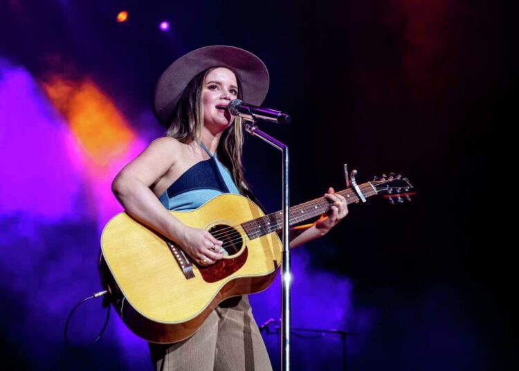 Maren Morris performs at the 2021 ACM Party for a Cause in Nashville, Tenn., on Aug. 24, 2021.