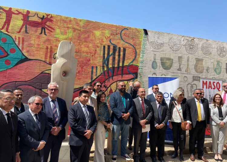 Migration murals unveiled 2 - Egyptian Gazette Migration murals unveiled 1 - Egyptian Gazette