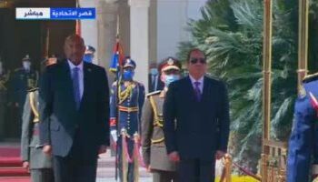 Official reception held at Ettihadia Palace to Sudan’s Burhan